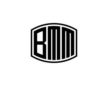 BMM Logo tasarım vektör şablonu. BMM