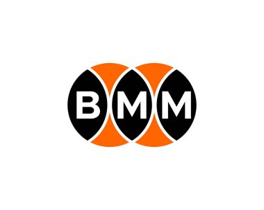 BMM Logo tasarım vektör şablonu. BMM