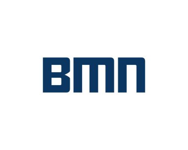 BMN logo tasarım vektör şablonu. BMN