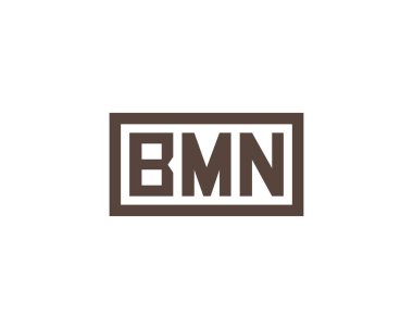 BMN logo tasarım vektör şablonu. BMN