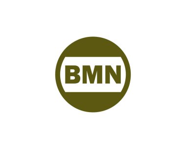 BMN logo tasarım vektör şablonu. BMN