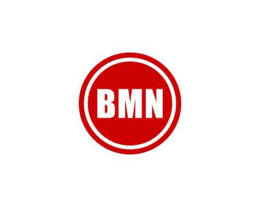 BMN logo tasarım vektör şablonu. BMN