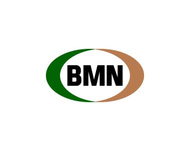 BMN logo tasarım vektör şablonu. BMN
