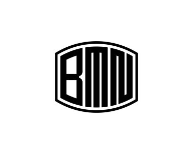 BMN logo tasarım vektör şablonu. BMN