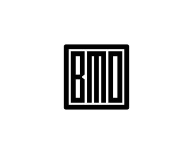 BMO logo tasarım vektör şablonu. BMO