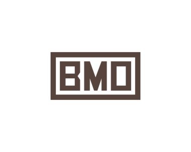 BMO logo tasarım vektör şablonu. BMO