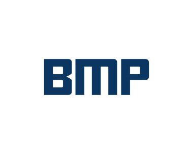 BMP logo tasarım vektör şablonu. BMP