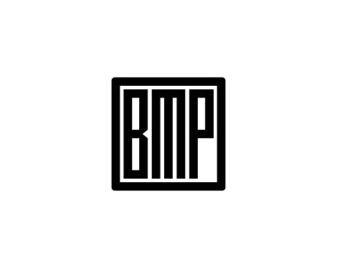 BMP logo tasarım vektör şablonu. BMP