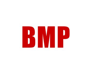 BMP logo tasarım vektör şablonu. BMP