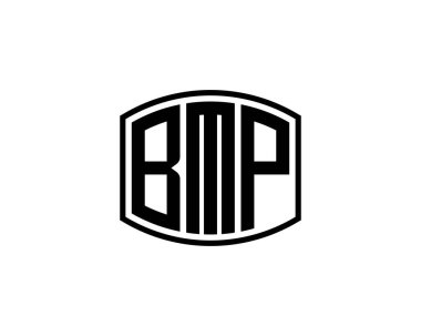 BMP logo tasarım vektör şablonu. BMP