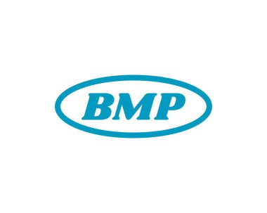 BMP logo tasarım vektör şablonu. BMP