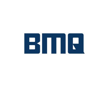 BMQ Logo tasarım vektör şablonu. BMQ