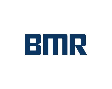 BMR logo tasarım vektör şablonu. BMR