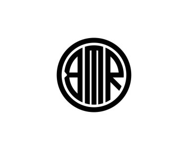 BMR logo tasarım vektör şablonu. BMR