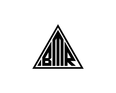 BMR logo tasarım vektör şablonu. BMR
