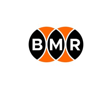 BMR logo tasarım vektör şablonu. BMR