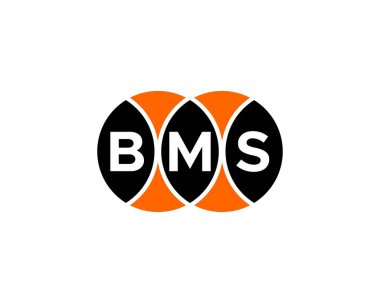 BMS logo tasarım vektör şablonu. BMS