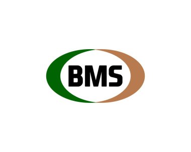 BMS logo tasarım vektör şablonu. BMS