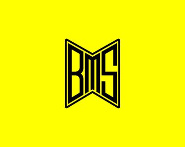 BMS logo tasarım vektör şablonu. BMS