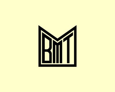 BMT logo tasarım vektör şablonu. BMT