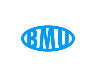 BMU logo tasarım vektör şablonu. BMU
