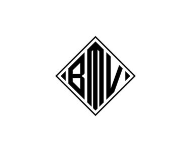 BMV Logo tasarım vektör şablonu. BMV