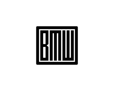 BMW logo tasarım vektör şablonu. BMW