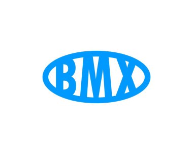 BMX logo tasarım vektör şablonu. BMX