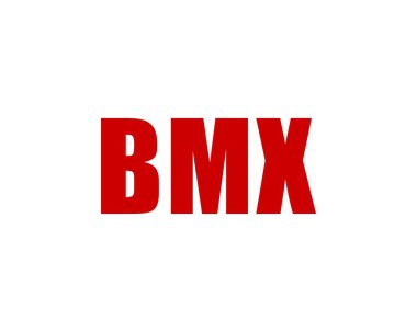 BMX logo tasarım vektör şablonu. BMX