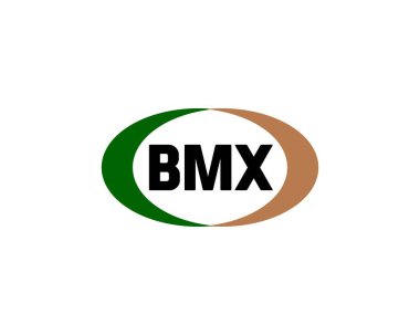 BMX logo tasarım vektör şablonu. BMX