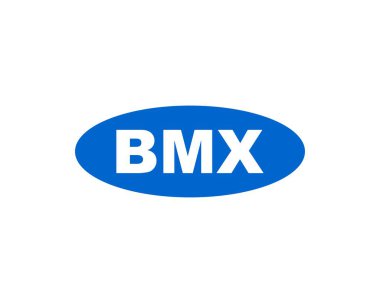 BMX logo tasarım vektör şablonu. BMX