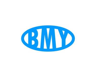 BMY logo tasarım vektör şablonu. BMY