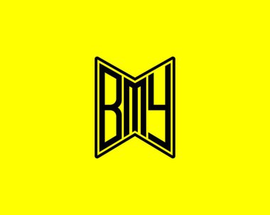 BMY logo tasarım vektör şablonu. BMY