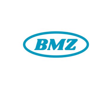 BMZ logo tasarım vektör şablonu. BMZ