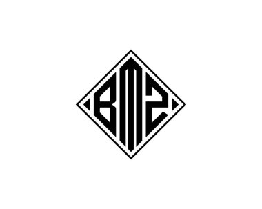 BMZ logo tasarım vektör şablonu. BMZ