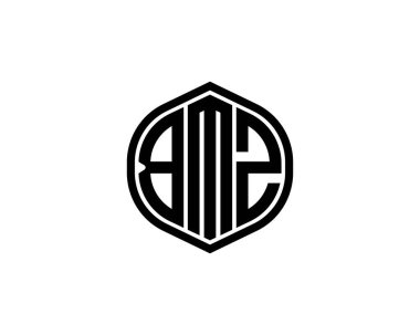 BMZ logo tasarım vektör şablonu. BMZ