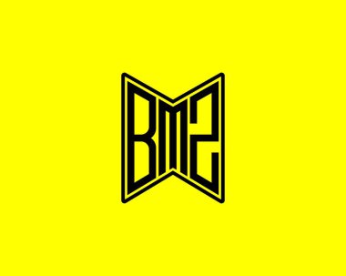 BMZ logo tasarım vektör şablonu. BMZ