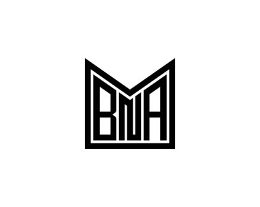 BNA logo tasarım vektör şablonu. BNA