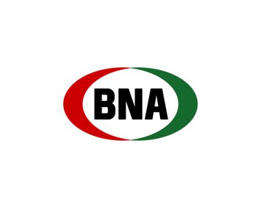 BNA logo tasarım vektör şablonu. BNA