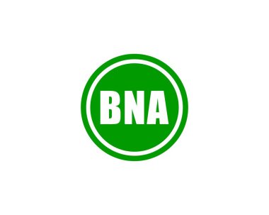 BNA logo tasarım vektör şablonu. BNA