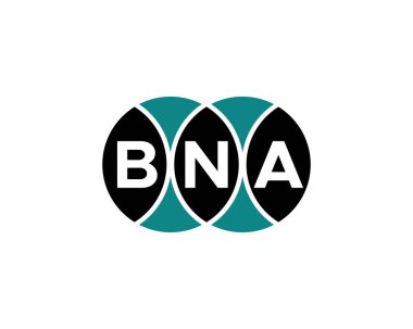BNA logo tasarım vektör şablonu. BNA
