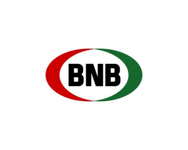 BNB Logo tasarım vektör şablonu. BNB