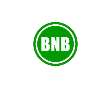BNB Logo tasarım vektör şablonu. BNB