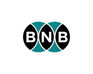 BNB Logo tasarım vektör şablonu. BNB