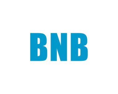 BNB Logo tasarım vektör şablonu. BNB
