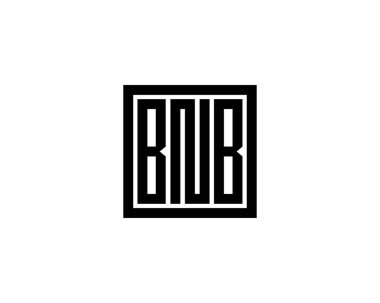 BNB Logo tasarım vektör şablonu. BNB
