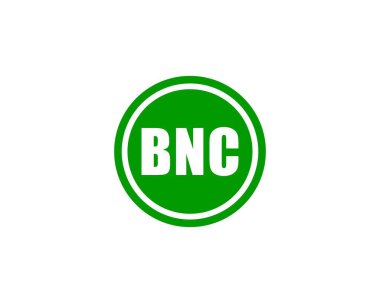 BNC Logo tasarım vektör şablonu. BNC