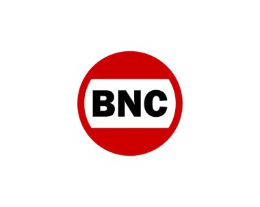 BNC Logo tasarım vektör şablonu. BNC