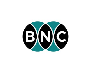BNC Logo tasarım vektör şablonu. BNC
