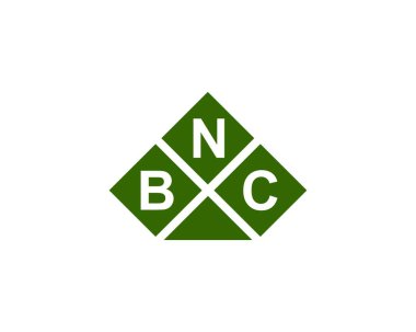 BNC Logo tasarım vektör şablonu. BNC